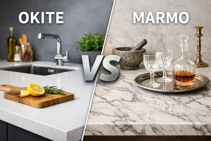 okite vs marmo top cucina